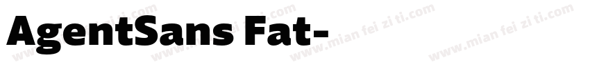 AgentSans Fat字体转换